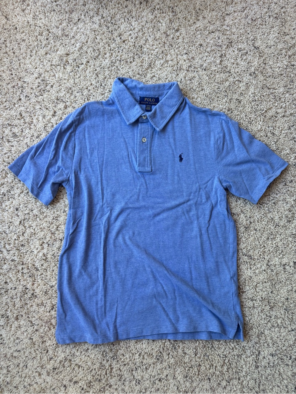 Polo by Ralph Lauren Light Blue Short-Sleeve Cotton Polo